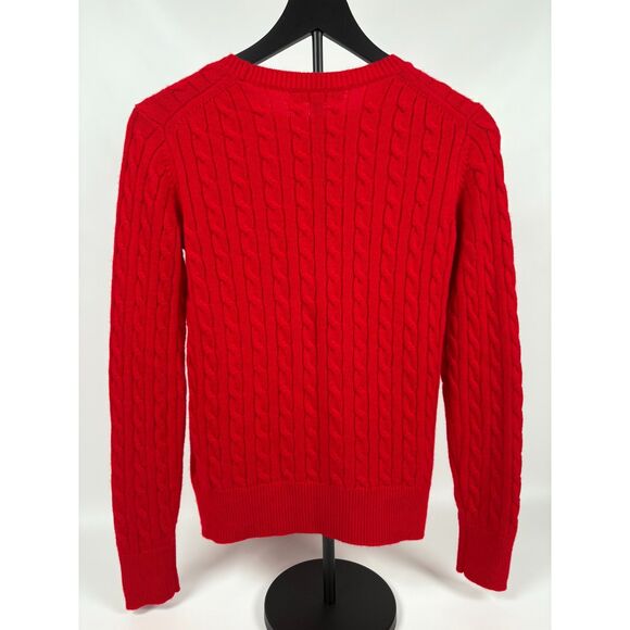Brooks Brothers Women’s Wool Cashmere Red Cable Knit Sweater | Size Small - Picture 3 of 4